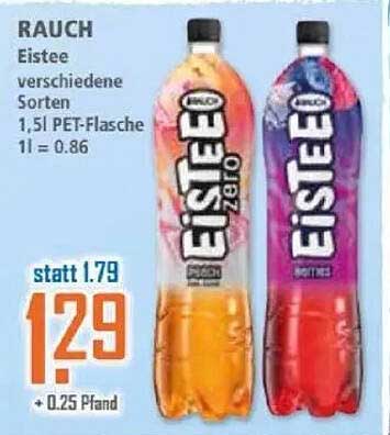 RAUCH Eistee verschiedene Sorten 1,5l PET-Flasche