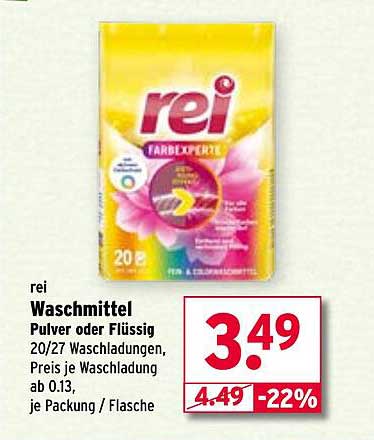 rei Waschmittel Pulver oder Flüssig
