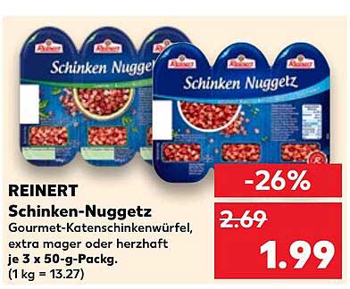 REINERT Schinken-Nuggetz - Gourmet-Katenschenkenwürfel