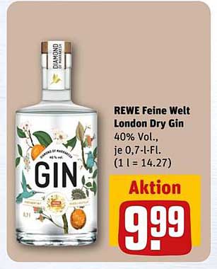 REWE Feine Welt London Dry Gin 0,7 l