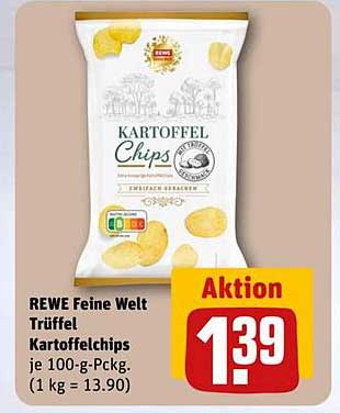 REWE Feine Welt Trüffel Kartoffelchips 100 g