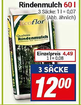 Rindenmulch 60 l im praktischen 3-Säcke-Set