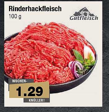 Rinderhackfleisch 100 g - Wochen-Angebot!
