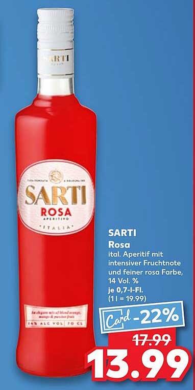 SARTI Rosa - Italienischer Aperitif