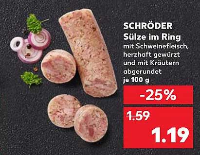 SCHRÖDER Sülze im Ring mit Schweinefleisch 100 g