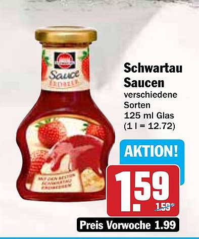 Schwartau Saucen verschiedene Sorten 125 ml Glas