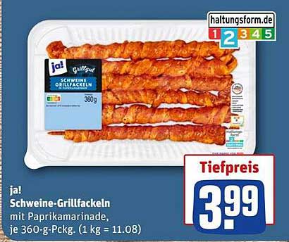 Schweine-Grillfackeln mit Paprikamarinade 360 g