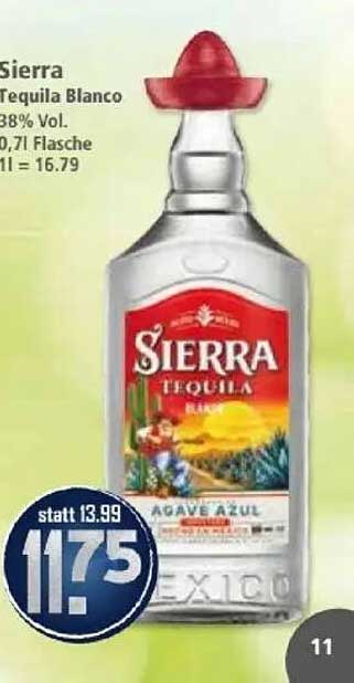Sierra Tequila Blanco 0,71L - 38% Vol.