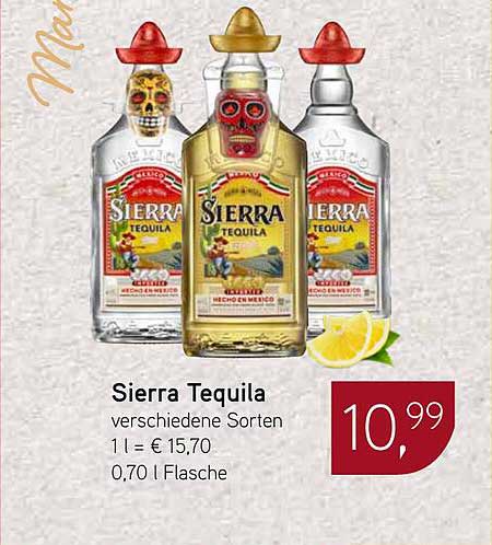 Sierra Tequila - verschiedene Sorten