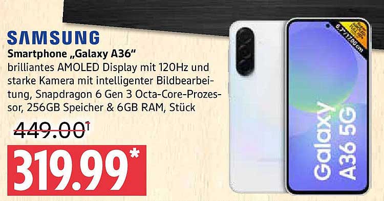 Smartphone „Galaxy A36“