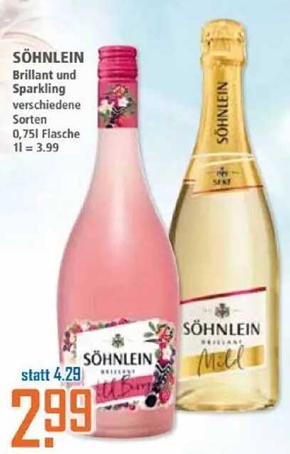 SÖHNLEIN Brillant und Sparkling – verschiedene Sorten 0,75l