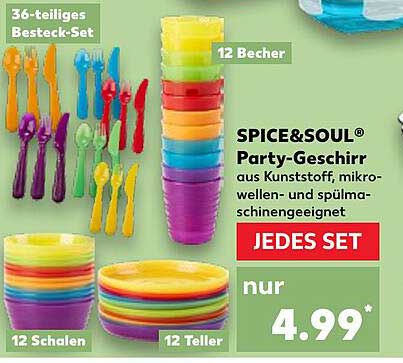 SPICE&SOUL® Party-Geschirr