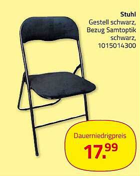 Stuhl Gestell schwarz, Bezug Samtoptik schwarz