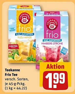 Teekanne Frio Tee - Yuzu-Minze und Himbeere-Zitrone