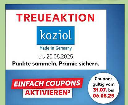 Treueaktion von koziol - Punkte sammeln und Prämie sichern