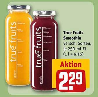True Fruits Smoothie 250 ml - verschiedene Sorten