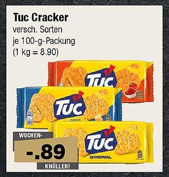 Tuc Cracker - verschiedene Sorten