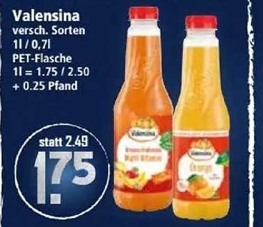 Valensina Fruchtsäfte in verschiedenen Sorten, 0,7l PET-Flasche
