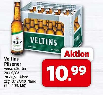 Veltins Pilsener 24 x 0,33 l Kiste