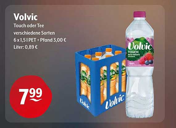 Volvic Touch oder Tee - verschiedene Sorten