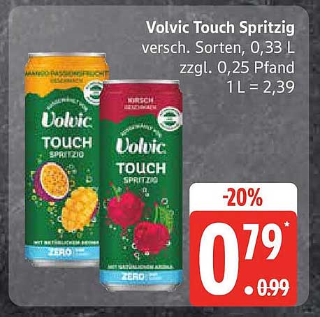 Volvic Touch Spritzig - Erfrischender Genuss in verschiedenen Sorten