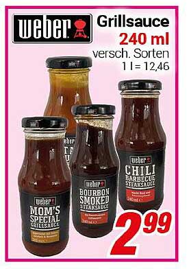 Weber Grillsauce 240 ml - verschiedene Sorten