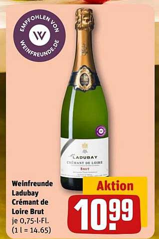 Weinfreunde Ladubay Crémant de Loire Brut je 0,75-l-Fl.
