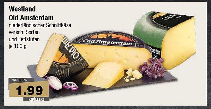 Westland Old Amsterdam - niedländischer Schnittkäse