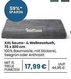 XXL Sauna- & Wellnessstuch, 75 x 200 cm