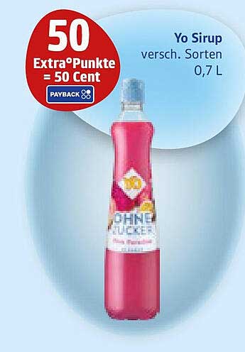 Yo Sirup verschiedene Sorten 0,7 L