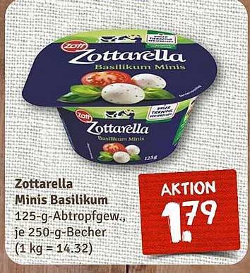 Zottarella Minis Basilikum