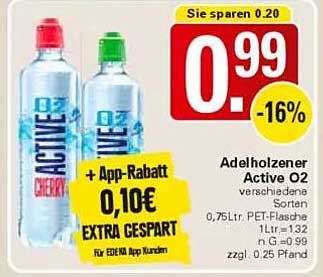 Adelholzener Active O2 - Verschiedene Sorten