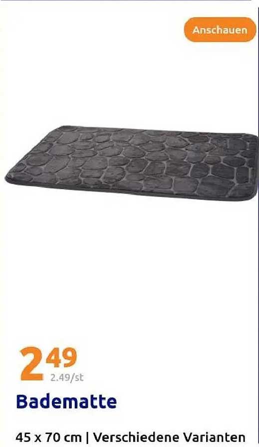 Badematte 45 x 70 cm – verschiedene Varianten
