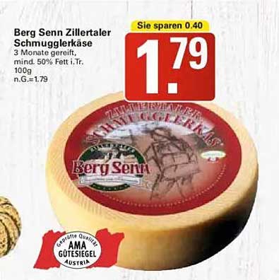 Berg Senn Zillertaler Schmugglerkäse