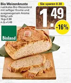 Bio Weizenkruste - Rustikales Bio-Weizenbrot