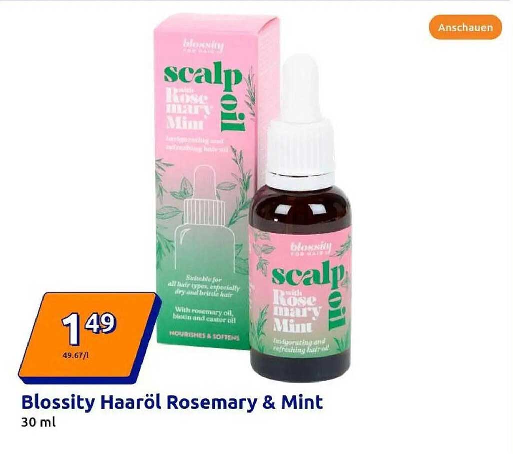 Blossity Haaröl Rosemary & Mint 30 ml