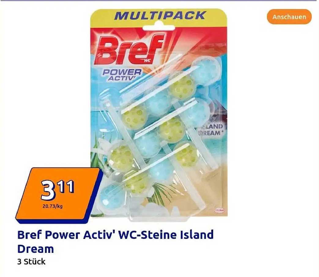 Bref Power Activ' WC-Steine Island Dream - 3 Stück