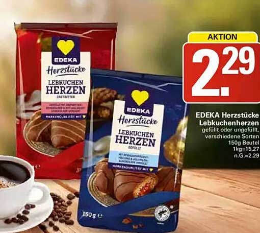 EDEKA Herzstücke Lebkuchenherzen