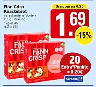 Finn Crisp Knäckebrot - verschiedene Sorten 200g Packung