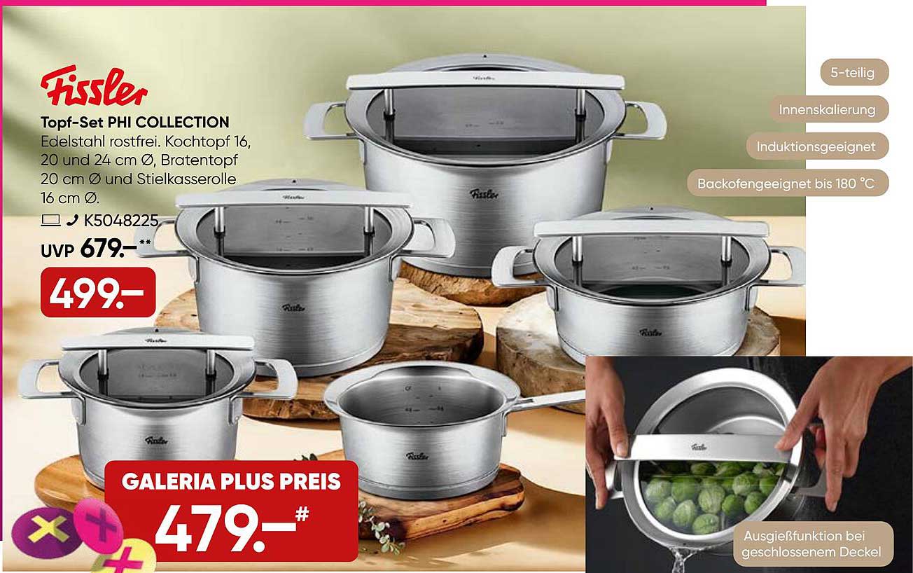 Fissler Topf-Set PHI COLLECTION - 5-teilig