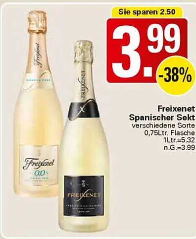 Freixenet Spanischer Sekt 0,75 L - Verschiedene Sorten