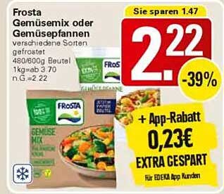 Frosta Gemüsemix oder Gemüsepfannen 480/600g