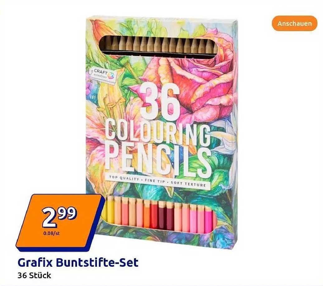 Grafix Buntstifte-Set 36 Stück