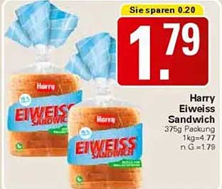 Harry Eiweiss Sandwich 375g