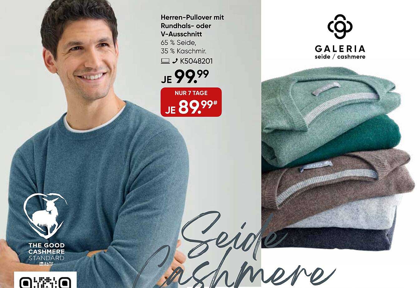Herren-Pullover mit Rundhals- oder V-Ausschnitt