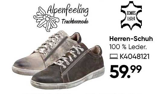 Herren-Schuh 100 % Leder
