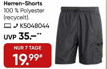 Herren-Shorts aus 100 % Polyester (recycelt)