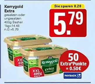 Kerrygold Extra gesalzen oder ungesalzen 400g Becher