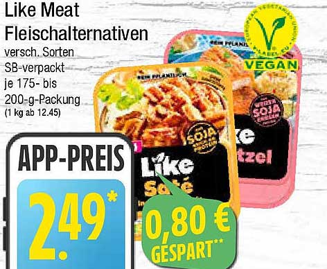 Like Meat Fleischalternativen 200-g-Packung - Verschiedene Sorten