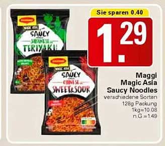 Maggi Magic Asia Saucy Noodles verschiedene Sorten